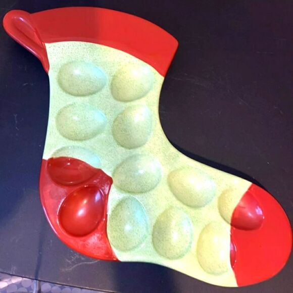BRAND NEW CORSICA DEVILED EGG STRAY CHRISTMAS STOCKING - Picture 1 of 10